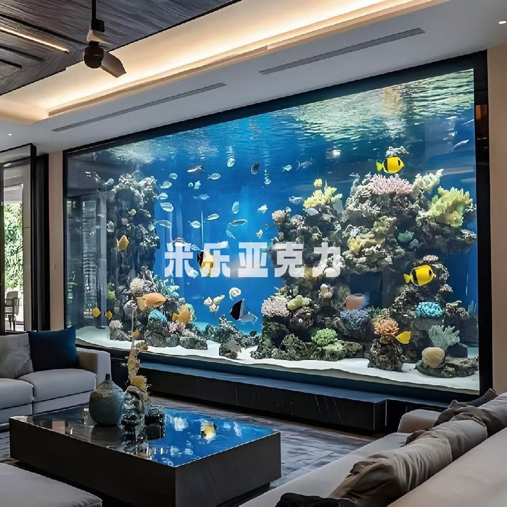 售楼部景观鱼缸，为什么核心从来不是尺寸，而是观赏面？