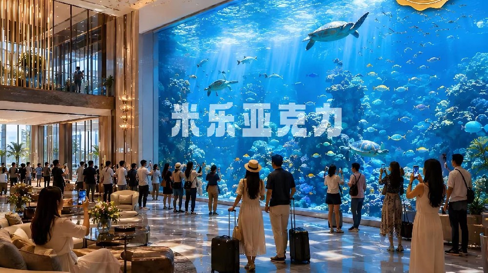 大型亚克力鱼缸：别再误以为板材越厚越安全